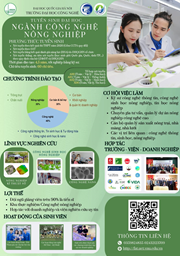 🎓 TUYỂN SINH 2026 - NGÀNH CÔNG NGHỆ NÔNG NGHIỆP